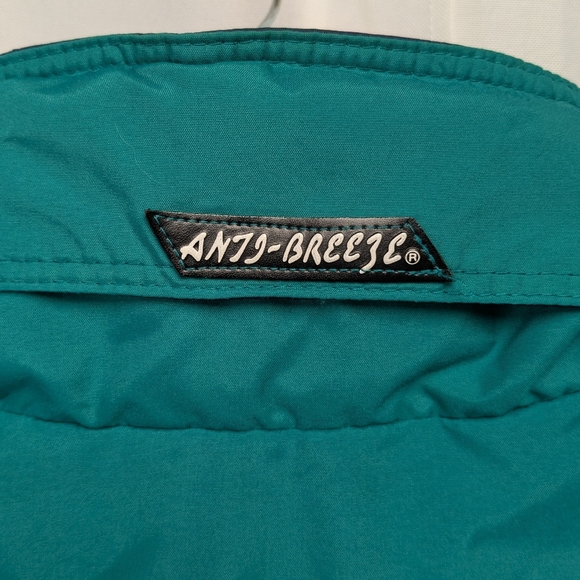 Vintage McGregor Anti-Breeze Windbreaker Jacket Blue/Teal Fold Out Hood Size 2XL - Picture 4 of 10